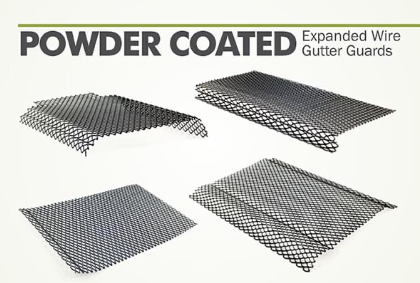 Powder coated leaf guards