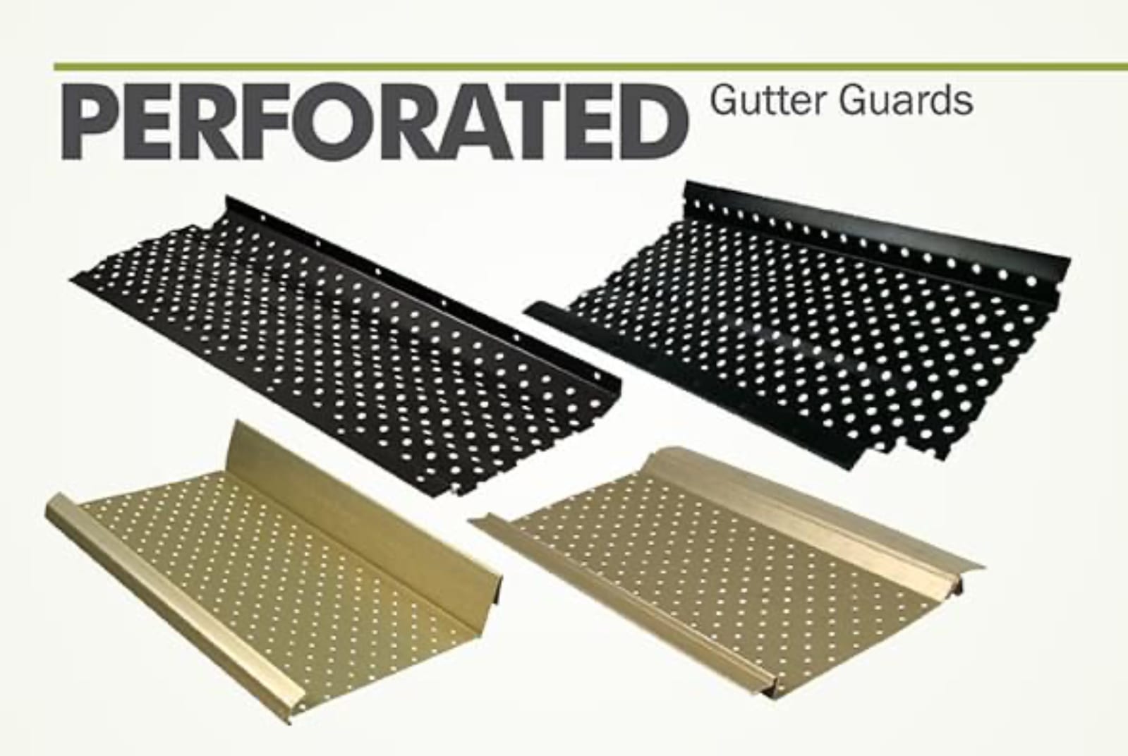 perforated aluminum leaf guards